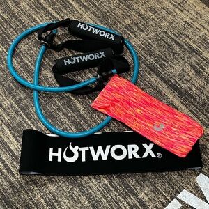 HOTWORX Women's Pink and Black Fitness Accessories Set